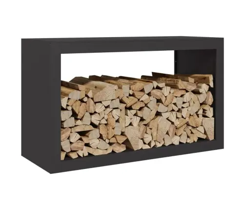 Küttepuude Rest, Must, 100X40X60 cm Teras
