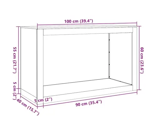 Malkas Plaukts 100X40X60 Cm Laikapstākļiem Izturīgs Tērauds Vidaxl