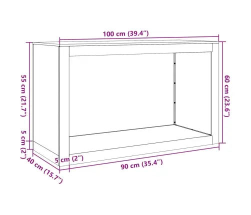 Malkas Plaukts 100X40X60 Cm Laikapstākļiem Izturīgs Tērauds Vidaxl