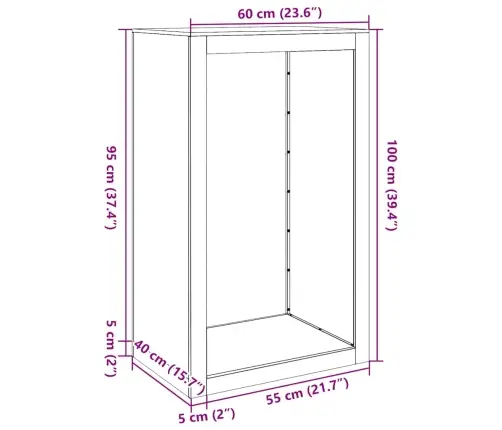 Malkas Plaukts 60X40X100 Cm, Laikapstākļiem Izturīgs Tērauds Vidaxl