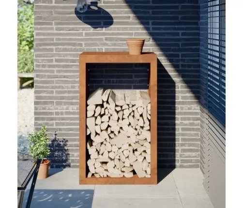 Küttepuude Riiul 60X40X100 Cm Ilmastikukindel Teras