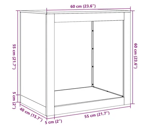 Malkas Plaukts 60X40X60 Cm Laikapstākļiem Izturīgs Tērauds Vidaxl