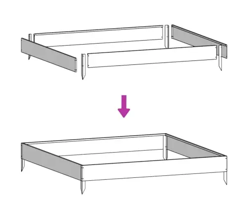 Augstā Puķu Kaste, Balta, 100X100X18,5 Cm, Tērauds Vidaxl