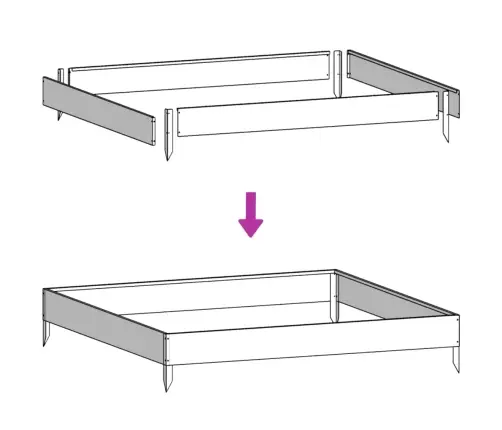Augstā Puķu Kaste, Antracītpelēka, 100X100X18,5 Cm, Tērauds Vidaxl