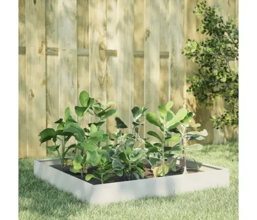 Kõrgendatud Aia Taimelava, Valge, 100X100X26 cm Teras