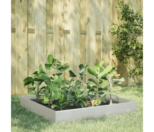 Kõrgendatud Aia Taimelava, 100X100X26 Cm Roostevaba Teras