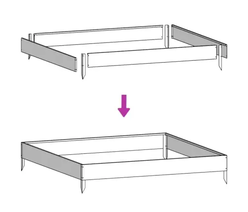 Augstā Puķu Kaste, Balta, 100X100X33,5 Cm, Tērauds Vidaxl