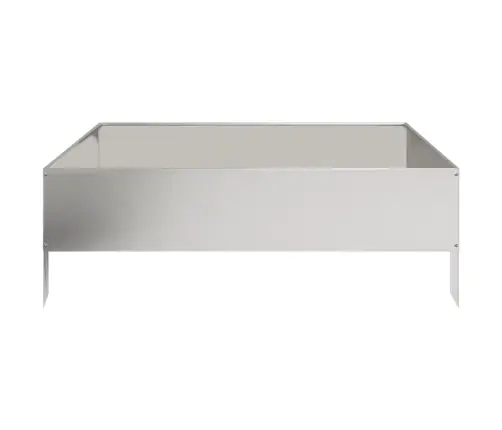 Augstā Dārza Puķu Kaste, 100X100X33,5 Cm, Nerūsējošs Tērauds Vidaxl