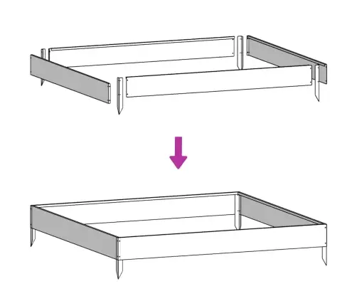 Taimekast, 100X100X33,5 cm Tsingitud Teras