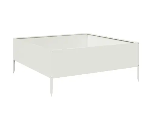 Kõrgendatud Aia Taimelava, Valge, 100X100X25 cm Teras