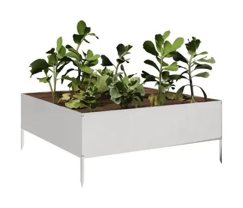 Aukštas Sodo Lovelis, 100X100X25cm Nerūdijantis Plienas