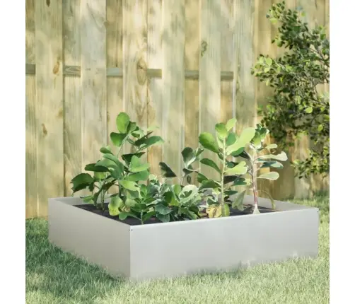 Aukštas Sodo Lovelis, 100X100X25cm Nerūdijantis Plienas