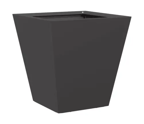 Dārza Puķu Kaste, Melna, 30X30X30 Cm, Tērauds Vidaxl