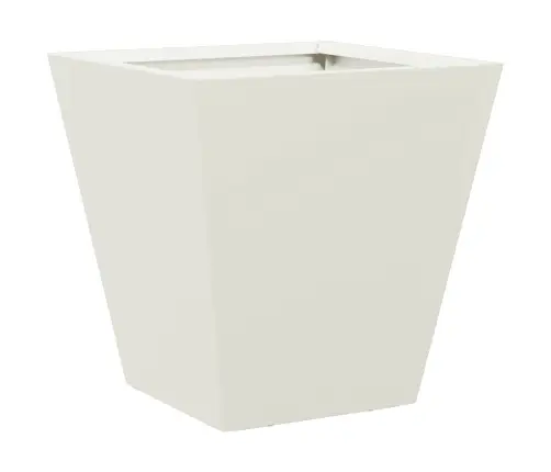 Dārza Puķu Kaste, Balta, 30X30X30 Cm, Tērauds Vidaxl