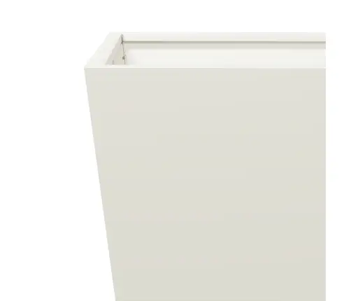 Dārza Puķu Kaste, Balta, 30X30X30 Cm, Tērauds Vidaxl