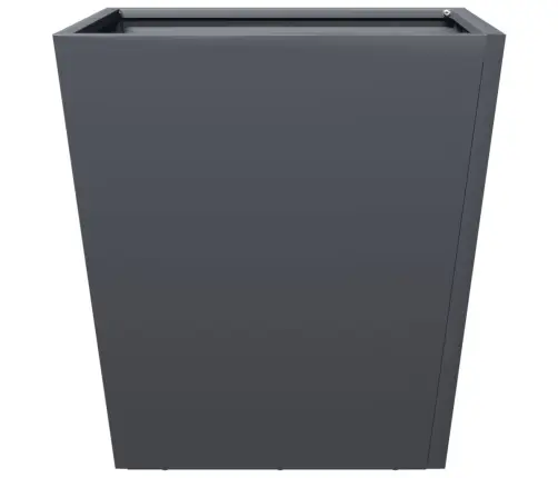 Dārza Puķu Kastes, 2 Gab., Antracītpelēkas, 40X40X40Cm, Tērauds Vidaxl