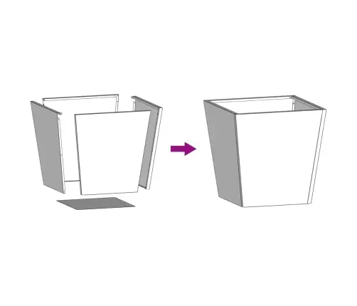 Dārza Puķu Kastes, 2 Gab., Antracītpelēkas, 40X40X40Cm, Tērauds Vidaxl