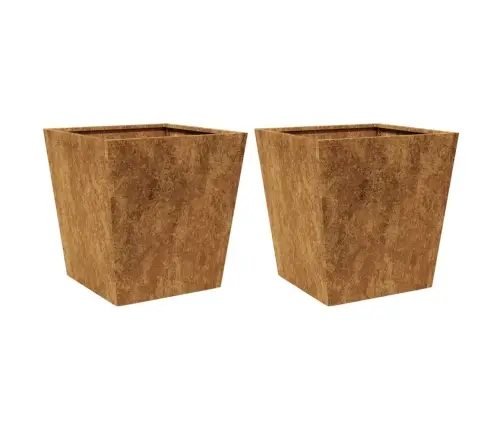 Dārza Stādītāji 2 Gab 40X40X40 Cm Izturīgs Tērauds Vidaxl