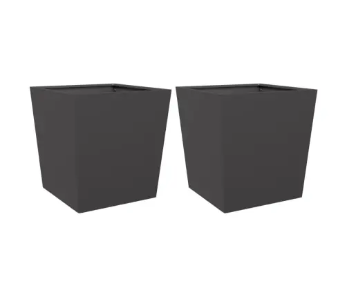 Aia Taimekastid 2 Tk, Must, 50 X 50 X 50 cm Teras