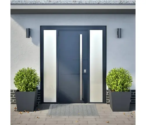 Dārza Puķu Kastes, 2 Gab., Antracītpelēkas, 50X50X50Cm, Tērauds Vidaxl