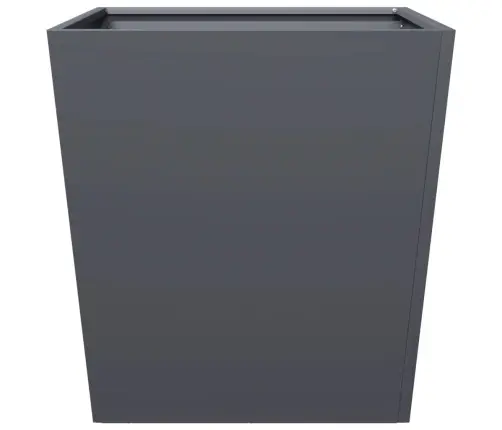 Dārza Puķu Kastes, 2 Gab., Antracītpelēkas, 50X50X50Cm, Tērauds Vidaxl