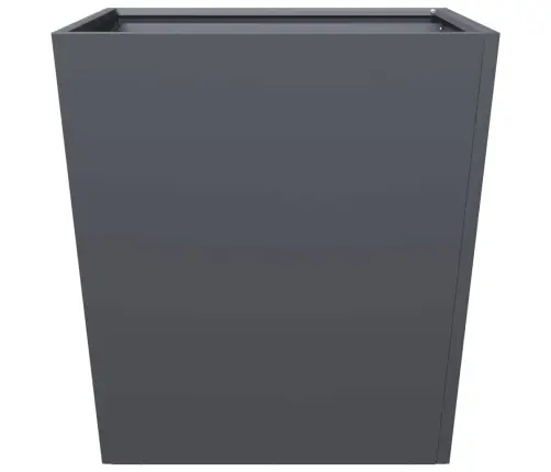 Dārza Puķu Kastes, 2 Gab., Antracītpelēkas, 50X50X50Cm, Tērauds Vidaxl