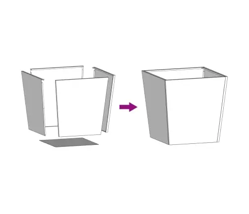 Istutusmasinad 2 Tk 50X50X50 Cm Ilmastikukindel Teras