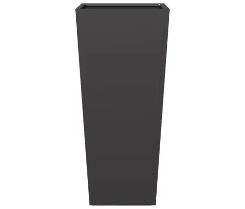 Dārza Puķu Kaste, Melna, 35X35X75 Cm, Tērauds Vidaxl