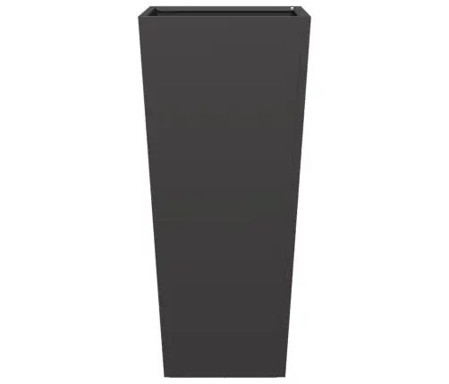 Dārza Puķu Kaste, Melna, 35X35X75 Cm, Tērauds Vidaxl