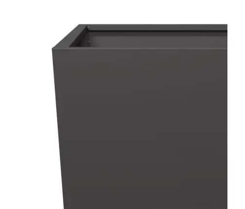 Dārza Puķu Kaste, Melna, 35X35X75 Cm, Tērauds Vidaxl