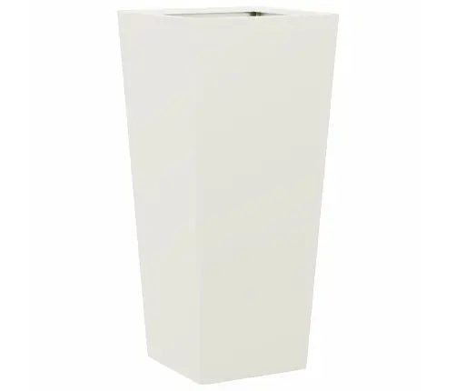 Dārza Puķu Kaste, Balta, 35X35X75 Cm, Tērauds Vidaxl