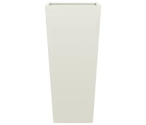 Dārza Puķu Kaste, Balta, 35X35X75 Cm, Tērauds Vidaxl