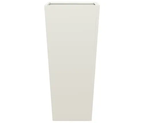 Dārza Puķu Kaste, Balta, 35X35X75 Cm, Tērauds Vidaxl