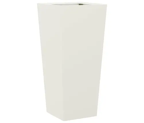 Dārza Puķu Kaste, Balta, 35X35X75 Cm, Tērauds Vidaxl