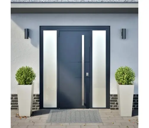 Sodo Vazonai, 2 Vnt, 35X35X75cm Nerūdijantis Plienas