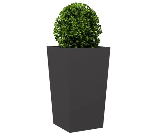 Dārza Puķu Kaste, Melna, 45X45X75 Cm, Tērauds Vidaxl