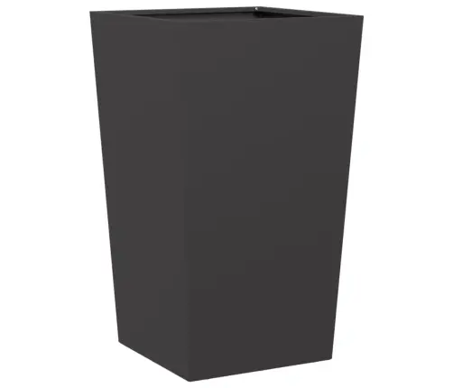 Dārza Puķu Kaste, Melna, 45X45X75 Cm, Tērauds Vidaxl
