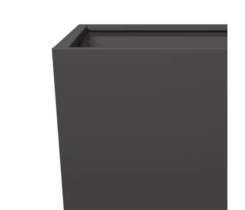 Dārza Puķu Kaste, Melna, 45X45X75 Cm, Tērauds Vidaxl