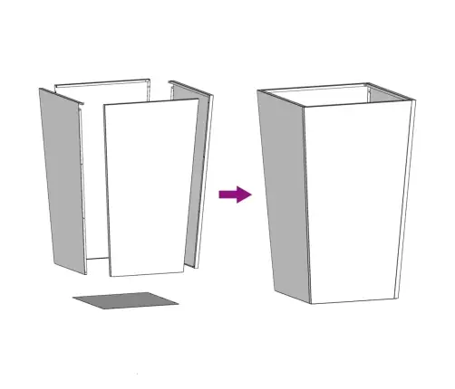 Dārza Puķu Kaste, Melna, 45X45X75 Cm, Tērauds Vidaxl