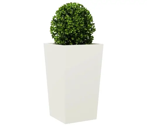 Dārza Puķu Kaste, Baltas, 45X45X75 Cm, Tērauds Vidaxl