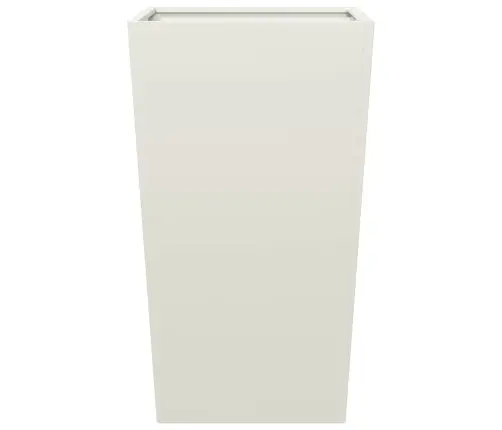 Dārza Puķu Kaste, Baltas, 45X45X75 Cm, Tērauds Vidaxl