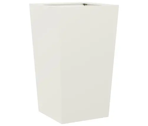 Dārza Puķu Kaste, Baltas, 45X45X75 Cm, Tērauds Vidaxl