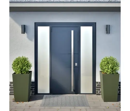 Dārza Puķu Kastes, 2 Gab., Olīvu Zaļas, 45X45X75 Cm, Tērauds Vidaxl