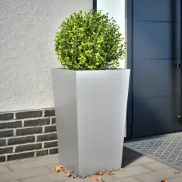 Dārza Puķu Kaste, 45X45X75 Cm, Cinkots Tērauds Vidaxl