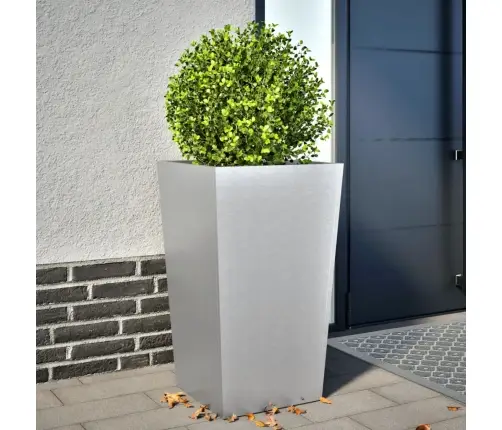 Dārza Puķu Kaste, 45X45X75 Cm, Cinkots Tērauds Vidaxl