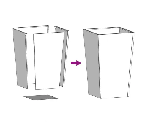 Aiaistutusmasin 45X45X75 Cm Ilmastikukindel Teras