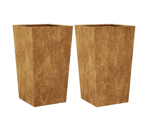 Dārza Stādītāji 2 Gab 45X45X75 Cm Izturīgs Tērauds Vidaxl