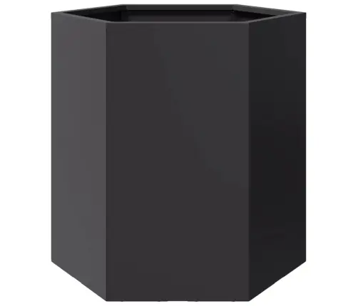 Aia Taimekastid 2 Tk, Must, Kuusnurkne, 46X40X45 cm Teras