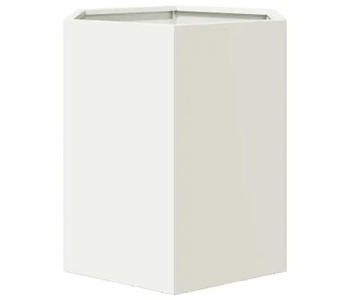 Sodo Sodinukai 2 Vnt Baltas Šešiakampis 46X40X45 Cm Plieninis