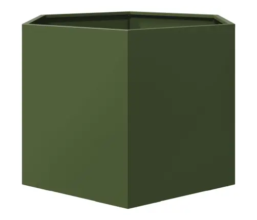 Sodo Lovelis, Alyvuogių, 69X60X45cm Plienas, Šešiakampis